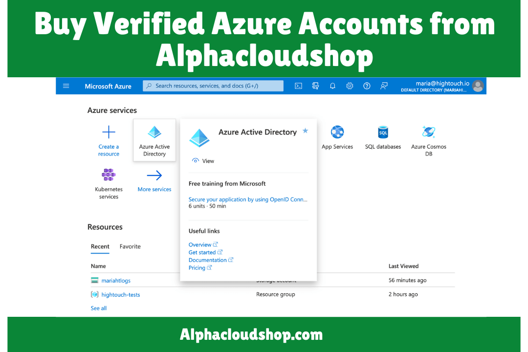 Azure Account for sale