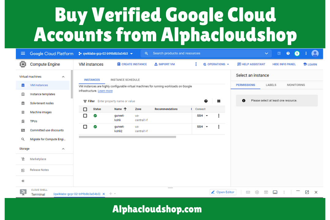 Google Cloud Account for sale