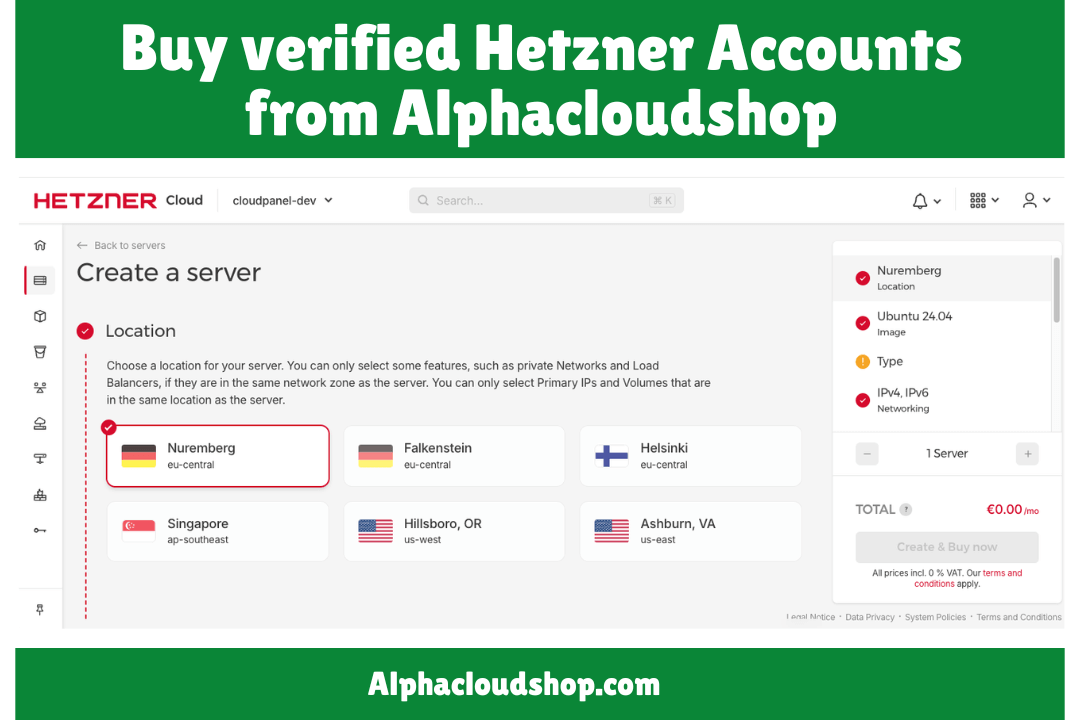 Hetzner Account for sale